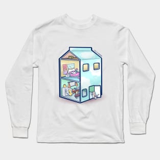 Cat Carton Condo Long Sleeve T-Shirt